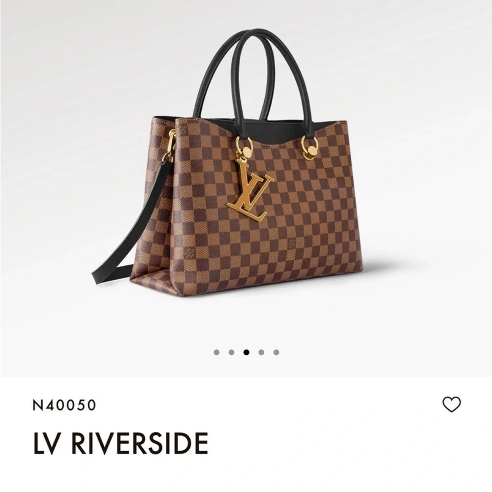 Authentic Louis Vuitton Damier Ebene LV Riverside Tote - Picture 16 of 17